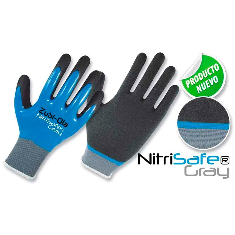 Guantes Poliéster recubiertos en Nitrilo •  DOBLE DIP • “NitriSafe”