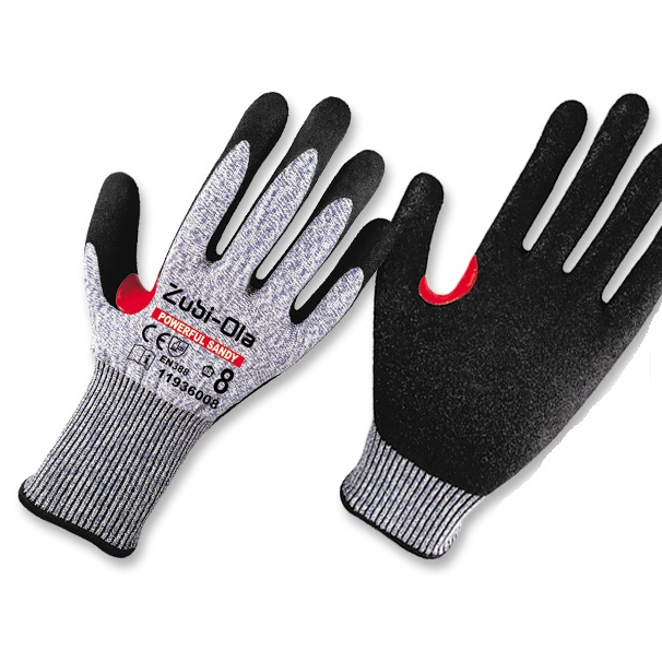 Guantes Fibra HPPE, recubiertos en Nitrilo Arenoso "PowerFul Sandy”