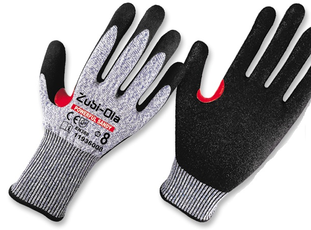 Guantes Fibra HPPE, recubiertos en Nitrilo Arenoso "PowerFul Sandy”