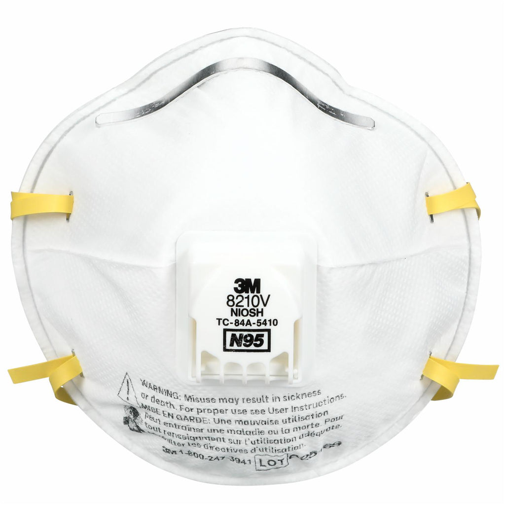 3M™ Respirador para Partículas 8210V N95 con Válvula de Exhalación
