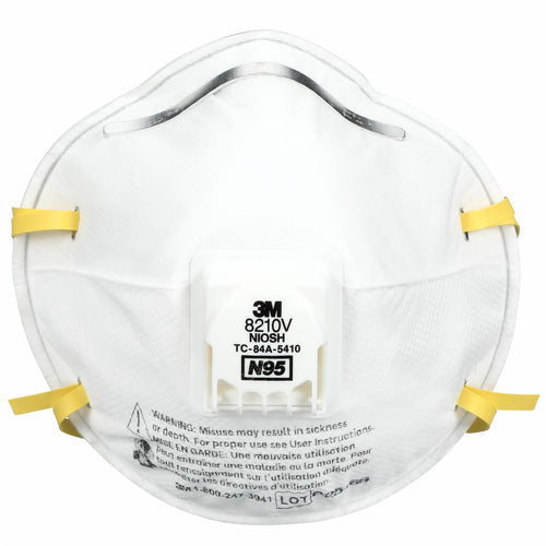 3M™ Respirador para Partículas 8210V N95 con Válvula de Exhalación