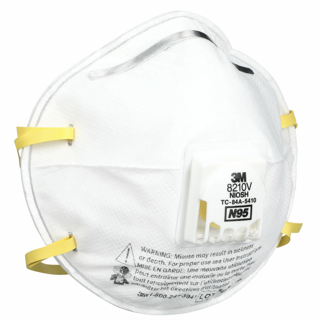 3M™ Respirador para Partículas 8210V N95 con Válvula de Exhalación