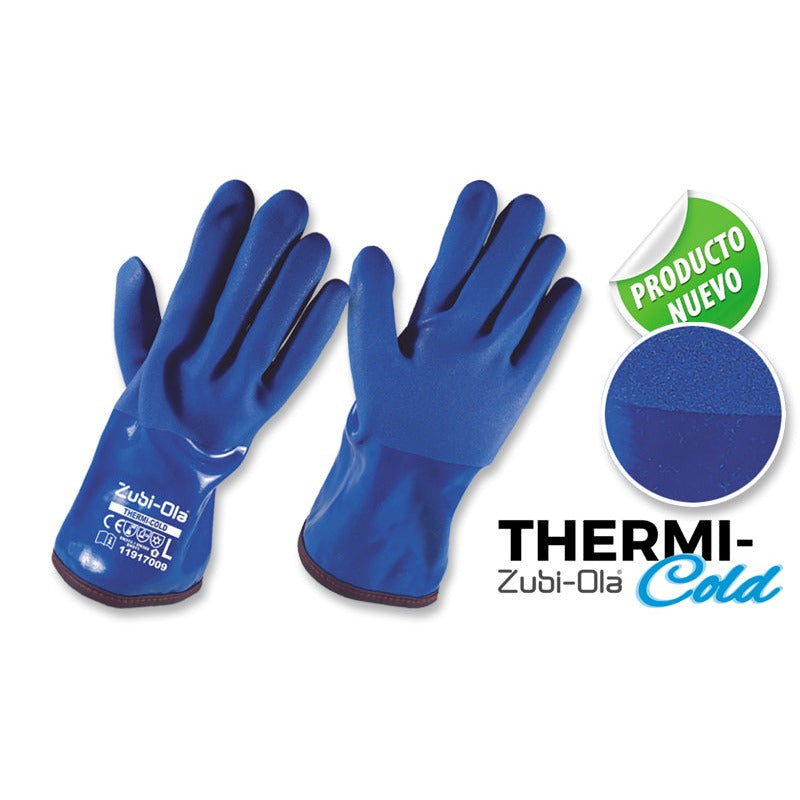 Guantes PVC • DIP TOTAL • Semicorrugado • “ThermiCold” • BAJAS TEMPERATURAS