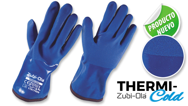 Guantes PVC • DIP TOTAL • Semicorrugado • “ThermiCold” • BAJAS TEMPERATURAS
