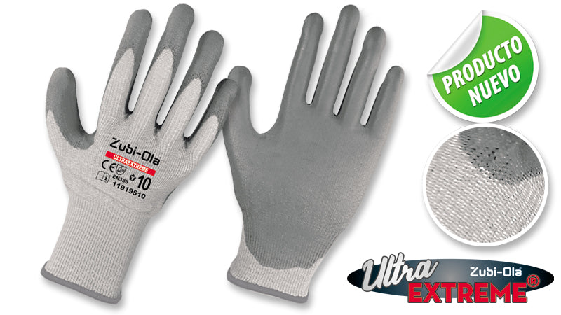 Guantes Fibra UHMWPE, recubiertos en Poliuretano • DIP NORMAL • Nivel 5 • “Ultra