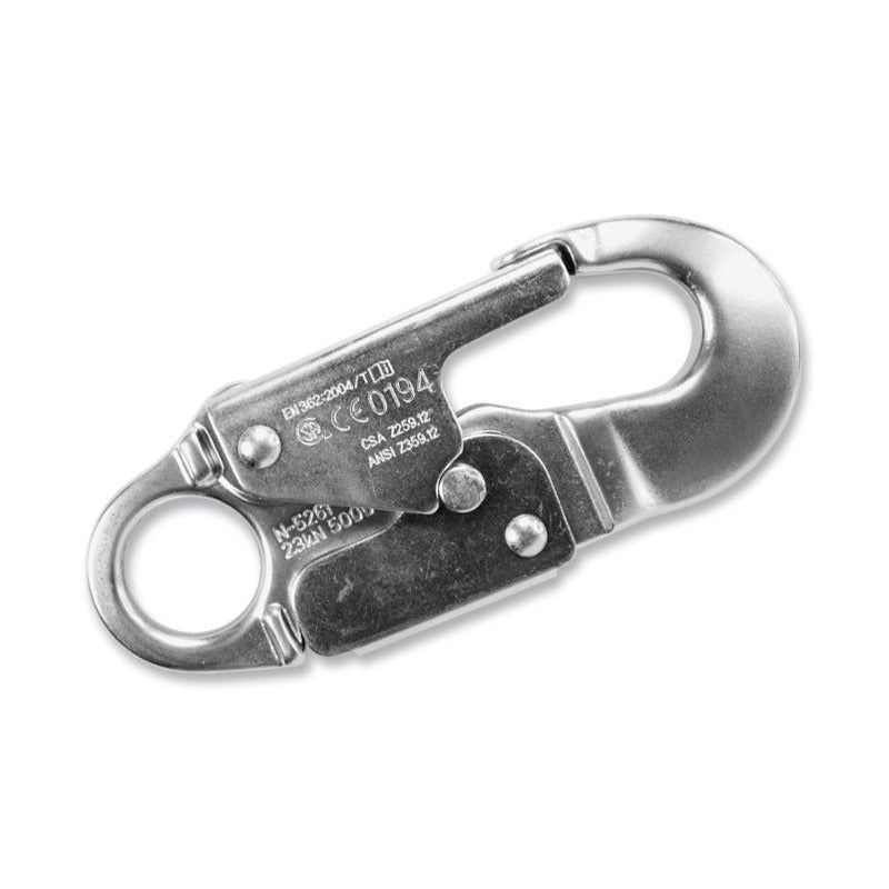 Gancho Fijo de Seguridad Doble Cierre – Pequeño – en Aluminio Forjado.