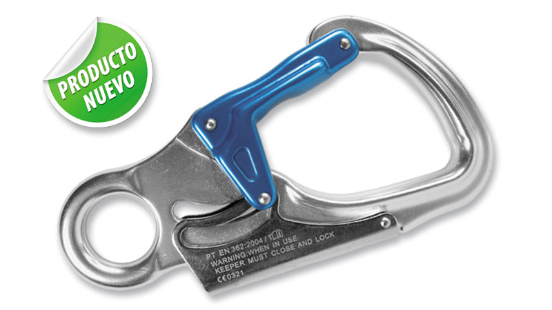 Gancho Fijo de Seguridad Doble Cierre – Pequeño – en Aluminio Forjado.