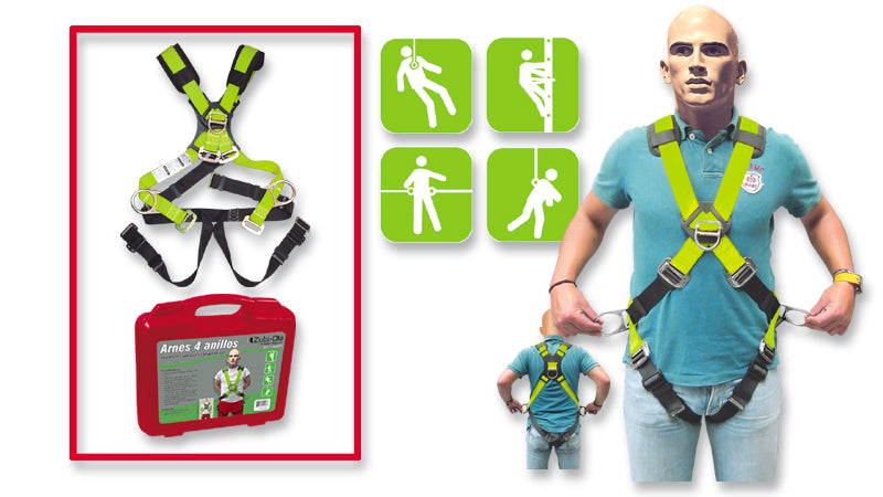 Arnés de Seguridad Multipropósito, 4 anillos