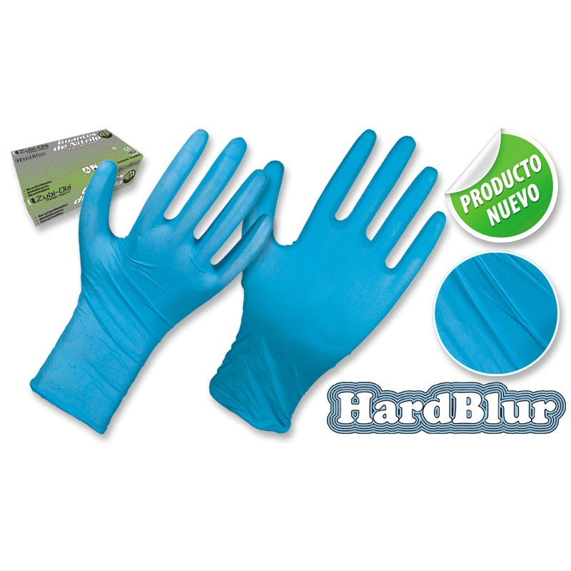 Guantes Nitrilo, para Usos Generales • 8 MILS •Caja x 50 unidades. • “HardBlur”