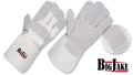Guantes Industriales en Cuero y Tela, Puño Largo, Cosidos con Kevlar® •“BigJake”