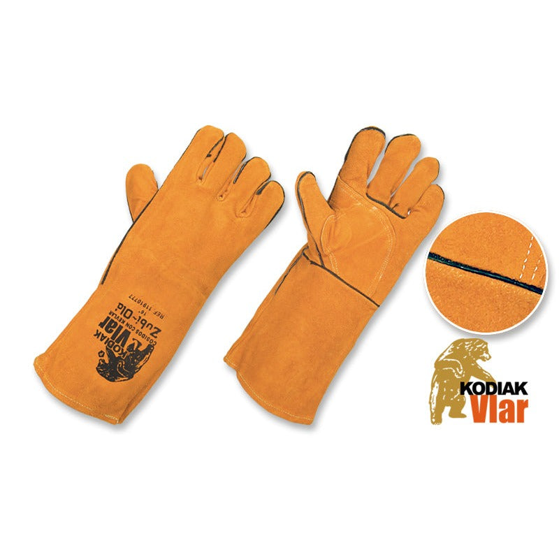 Guantes Carnaza, para Soldar • Largo: 16” (40.64cm) • “KodiakVlar”
