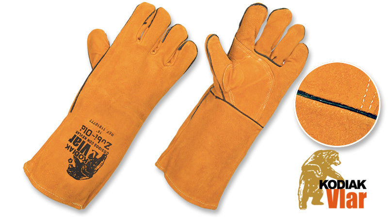 Guantes Carnaza, para Soldar • Largo: 16” (40.64cm) • “KodiakVlar”