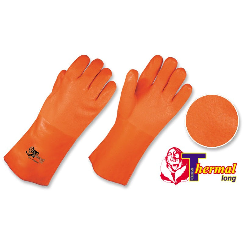 Guantes PVC Utilflex Neón Semicorrugados • “Thermal Long”