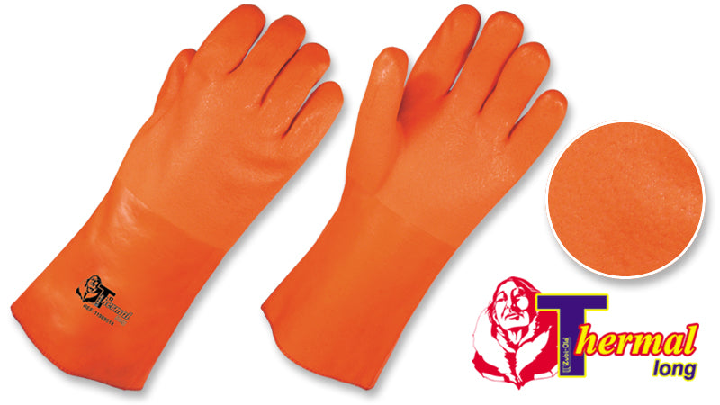 Guantes PVC Utilflex Neón Semicorrugados • “Thermal Long”