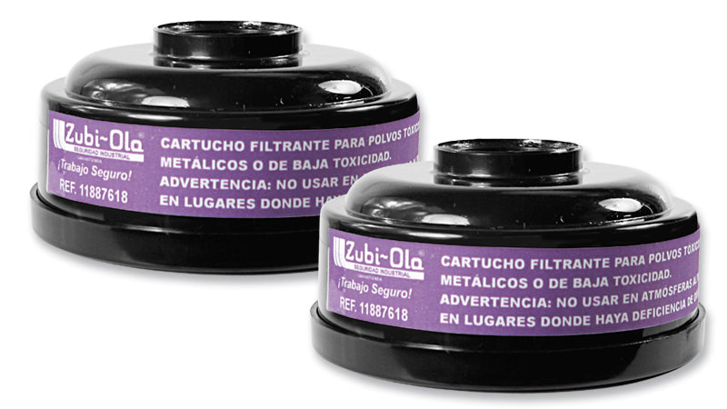 2 Cartuchos Filtrantes B618A para Respiradores Refs.: 11887614 y 11887702