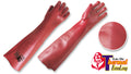 Guantes PVC, Color Rojo • Largo: 23.62” (60cm) • “Thermal ExtraLong”
