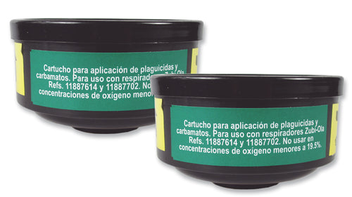 2 Cartuchos Filtrantes B618B para Respiradores Refs.: 11887614 y 11887702