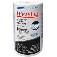 WypAll* X80 Plus Regular Roll Power Pockets