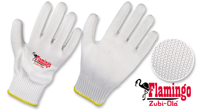 Guantes Fibra Sintética Poliéster Tipo Multiusos • “Flamingo”