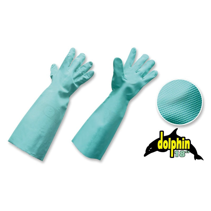 Guantes Nitrilo con Flock • Espesor: 22 mils. de pulgada • “Dolphin18”