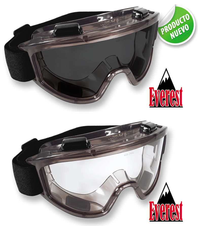 Monogafa de Seguridad. Montura Integral • Antifog • “Everest”