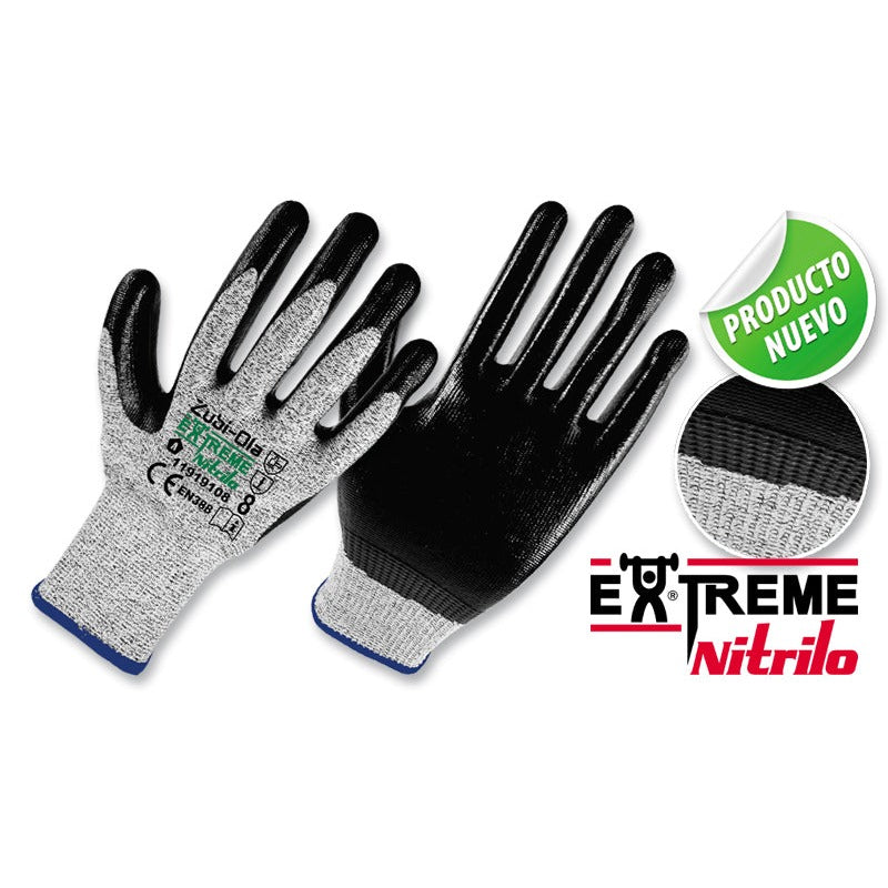 Guantes Fibra UHMWPE, recubiertos en Nitrilo • “Extreme Nitrilo”