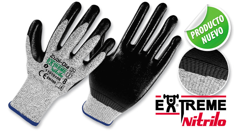 Guantes Fibra UHMWPE, recubiertos en Nitrilo • “Extreme Nitrilo”