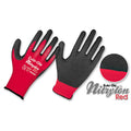 Guantes Nylon recubiertos en Nitrilo • DIP NORMAL • “Nitrylon Red”