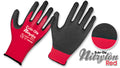 Guantes Nylon recubiertos en Nitrilo • DIP NORMAL • “Nitrylon Red”