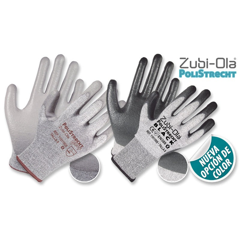 Guantes Nylon, Recubiertos en Poliuretano • DIP NORMAL • “PoliStrecht”