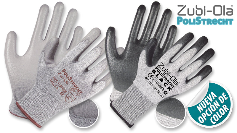 Guantes Nylon, Recubiertos en Poliuretano • DIP NORMAL • “PoliStrecht”