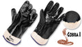 Guantes de Neopreno Soportado • Liso • DIP TOTAL, Puño Abierto • “Cobra I”