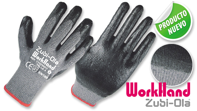 Guantes Polycotton, recubiertos en Látex • DIP NORMAL • “WorkHand”