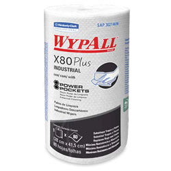 WypAll* X80 Plus Regular Roll Power Pockets