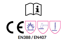 Guantes HDPE (Polycotton / Fibra de vidrio / Nylon) & Cuero • “ExtraHard”