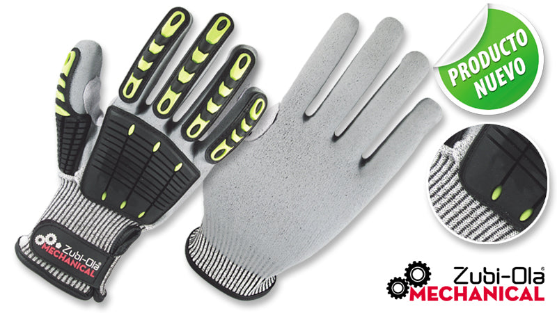 Guantes de (HPPE), recubiertos en (PPU)// “Mechanical”