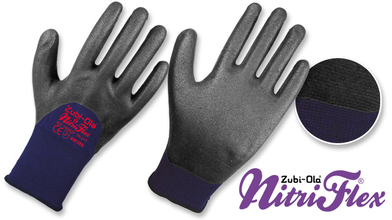 Guantes Nylon, recubiertos en Nitrilo, 3/4 DIP • “NitriFlex”