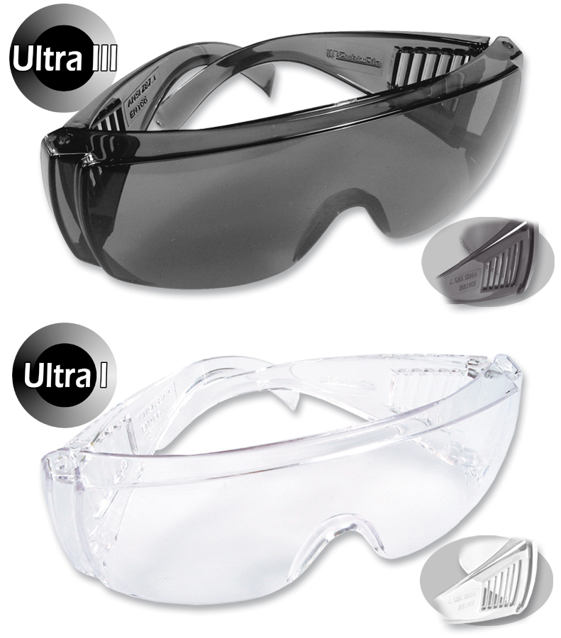 Gafas Unilente Industriales, Tipo Cubregafas o Visita • “Ultra I” y “Ultra III”