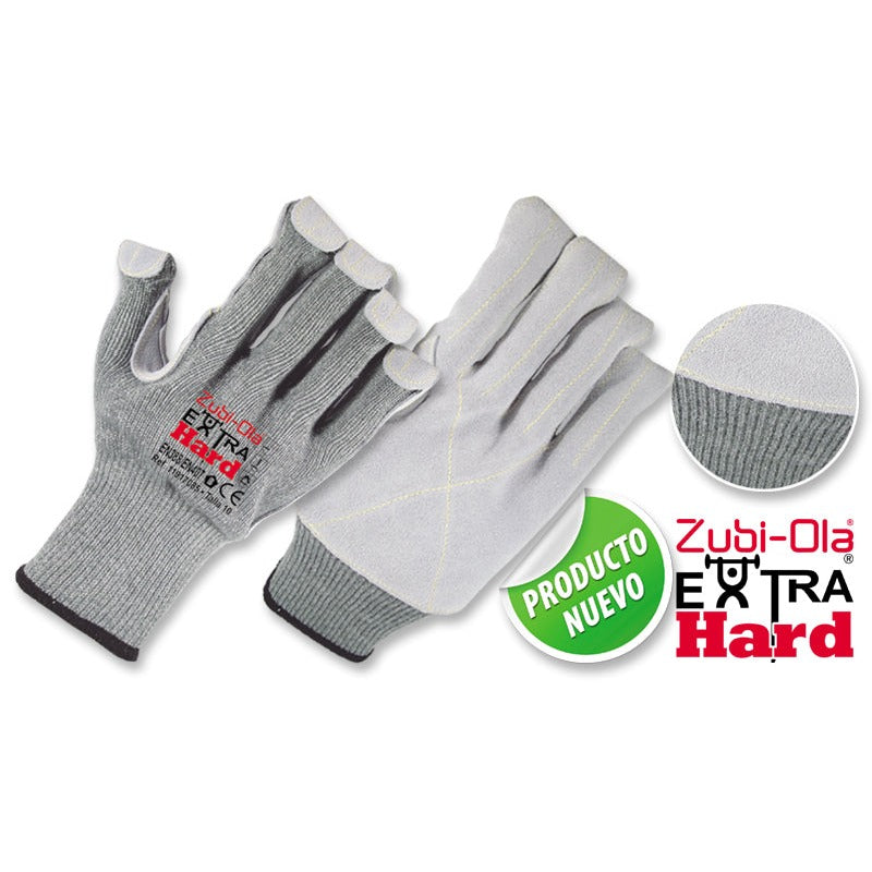 Guantes HDPE (Polycotton / Fibra de vidrio / Nylon) & Cuero • “ExtraHard”