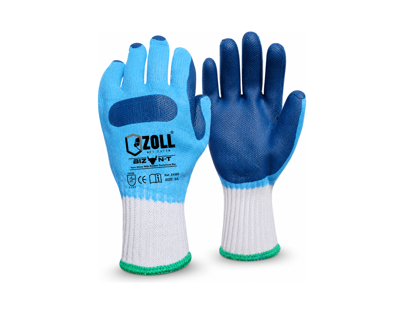 GUANTE EN HILAZA RECUBIERTO EN LATEX TEXTURIZADO. IDEAL PARA USO INDUSTRIAL.