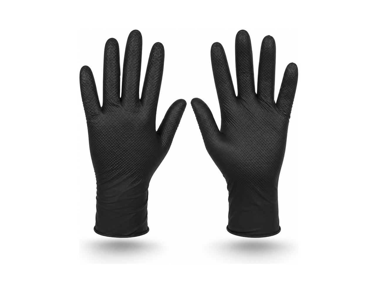 GUANTES DE NITRILO NEGRO PARA USO INDUSTRIAL (7MILLS)