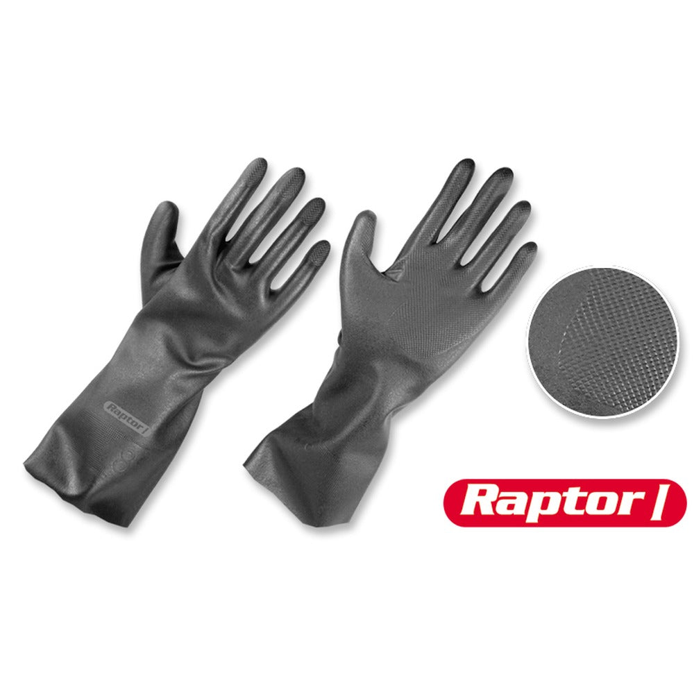 Guantes de Neopreno • Interior con flock • Largo: 13” • 20 mil • “Raptor I”