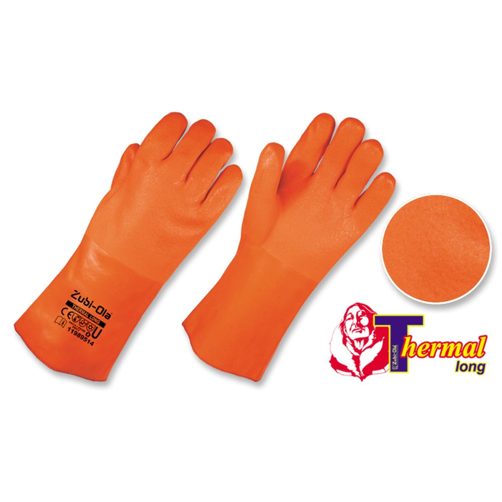 Guantes PVC Utilflex Neón Semicorrugados • “Thermal Long”